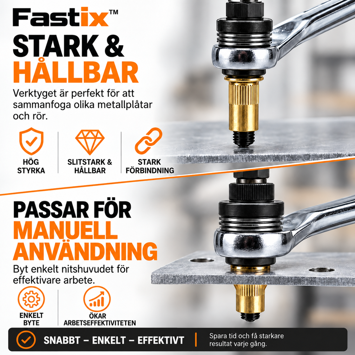 Fastix™ – Nitmuttersats till skruvdragare