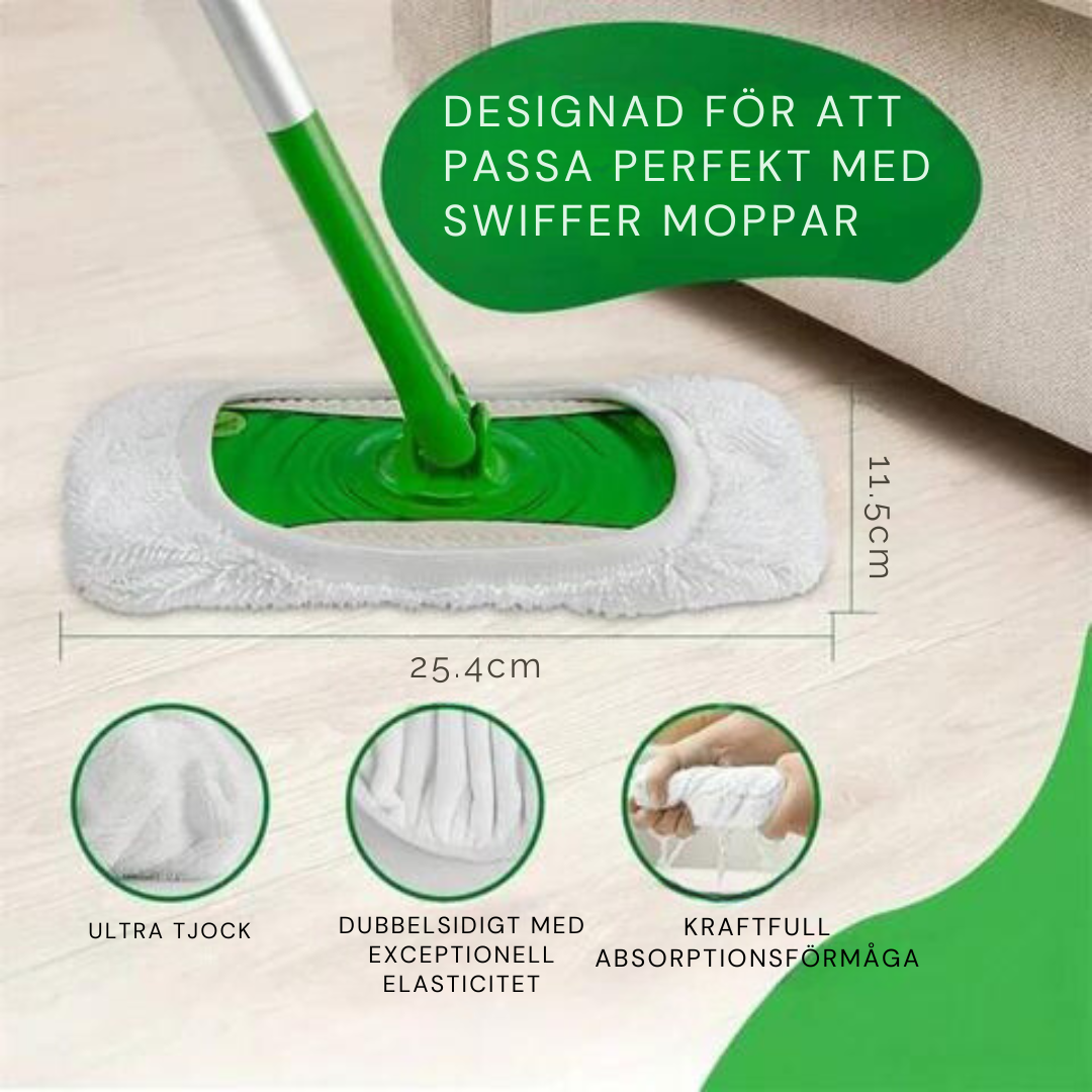 MikroMopp™ – Återanvändbar Mikrofiberduk för Swiffer