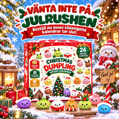 Tomtedumplings Adventskalender – 24 Squishy Överraskningar