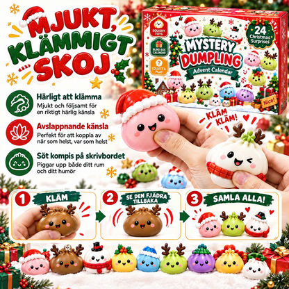Tomtedumplings Adventskalender – 24 Squishy Överraskningar