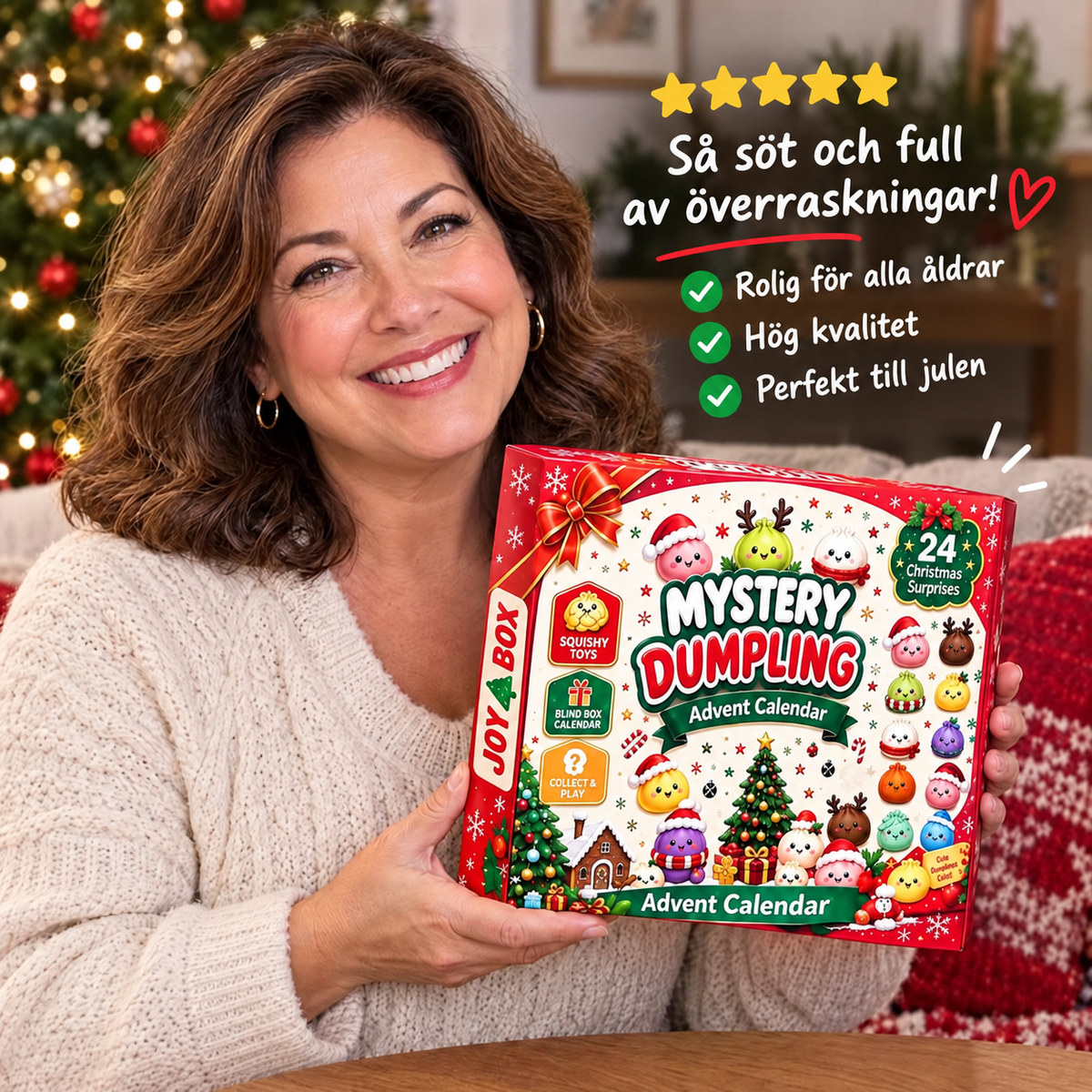 Tomtedumplings Adventskalender – 24 Squishy Överraskningar