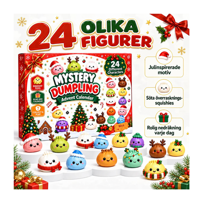 Tomtedumplings Adventskalender – 24 Squishy Överraskningar