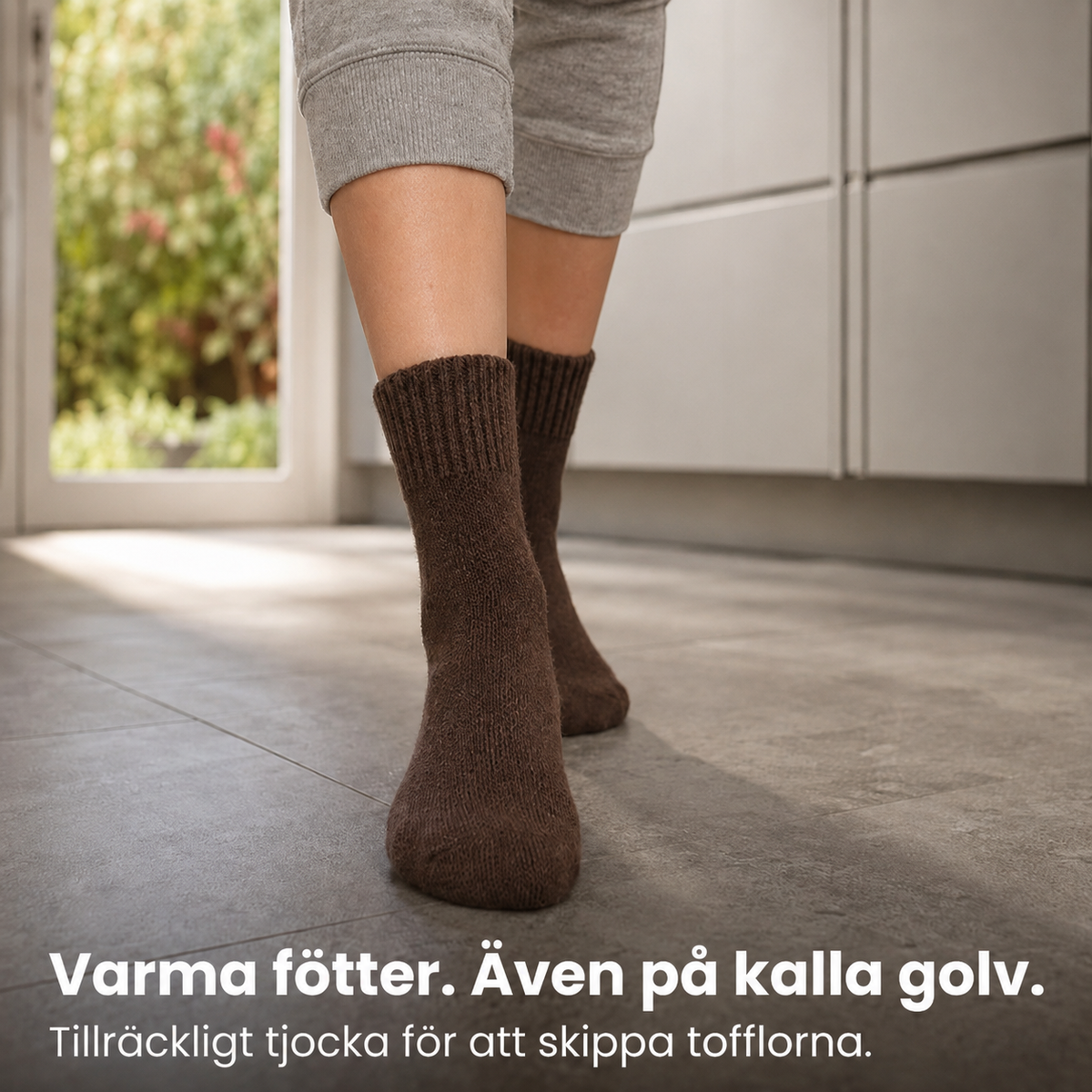 Myssocka™ – Dubbeltjocka Frottéstrumpor för Kalla Fötter