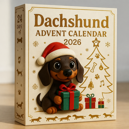 Taxjul Adventskalender 2026 – 24 Små Taxfigurer 🐶🎄