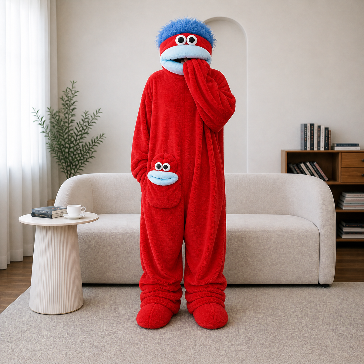 SoffMonstret™ Onesie – Supermjuk Oversized Mysdräkt