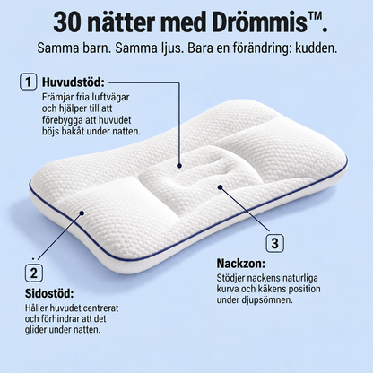 Drömmis™ – Ergonomisk kudde för barn