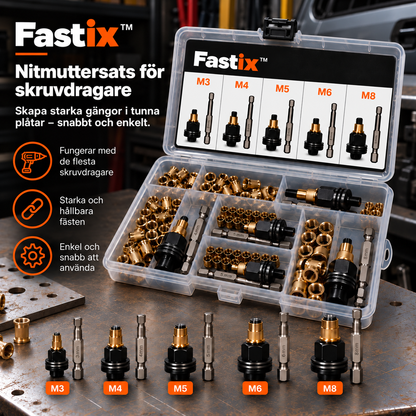 Fastix™ – Nitmuttersats till skruvdragare