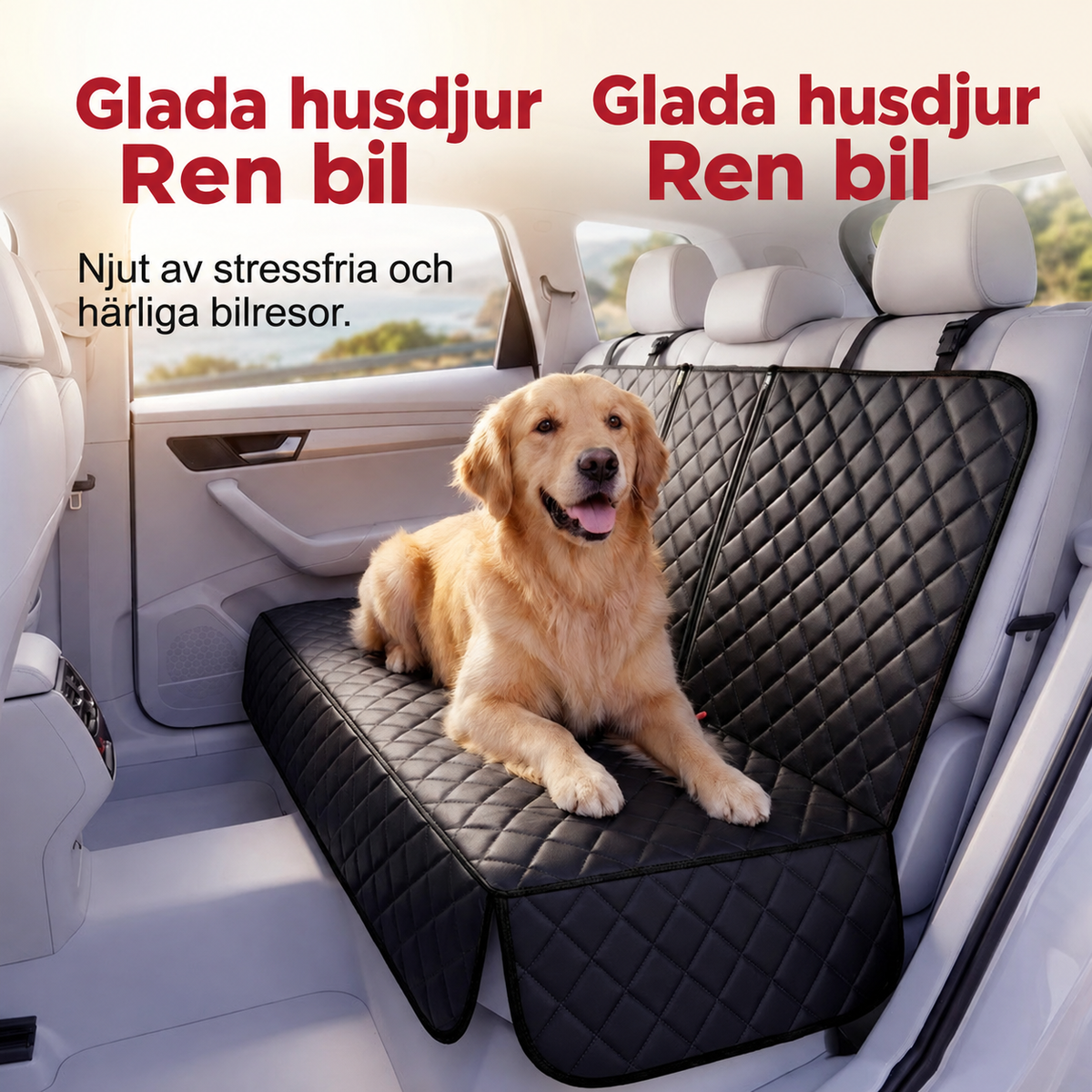 PawGuard™ – Vattentät & Hopfällbar Bilsätesskydd för Hund