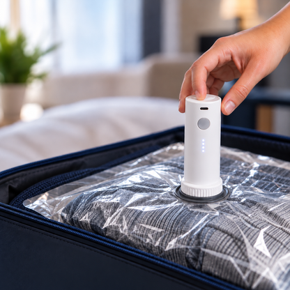 Packlätt™ – Vakuumpåsar för Resväskan med USB-C Pump