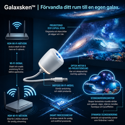 Galaxsken™ | Förvandla ditt rum till en egen galax