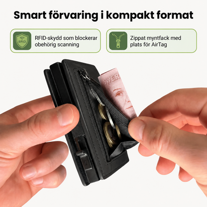 Valdor™ – Smal Plånbok med RFID-skydd och Pop-up Korthållare