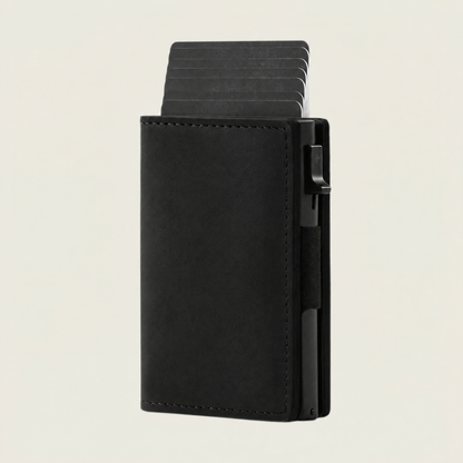 Valdor™ – Smal Plånbok med RFID-skydd och Pop-up Korthållare