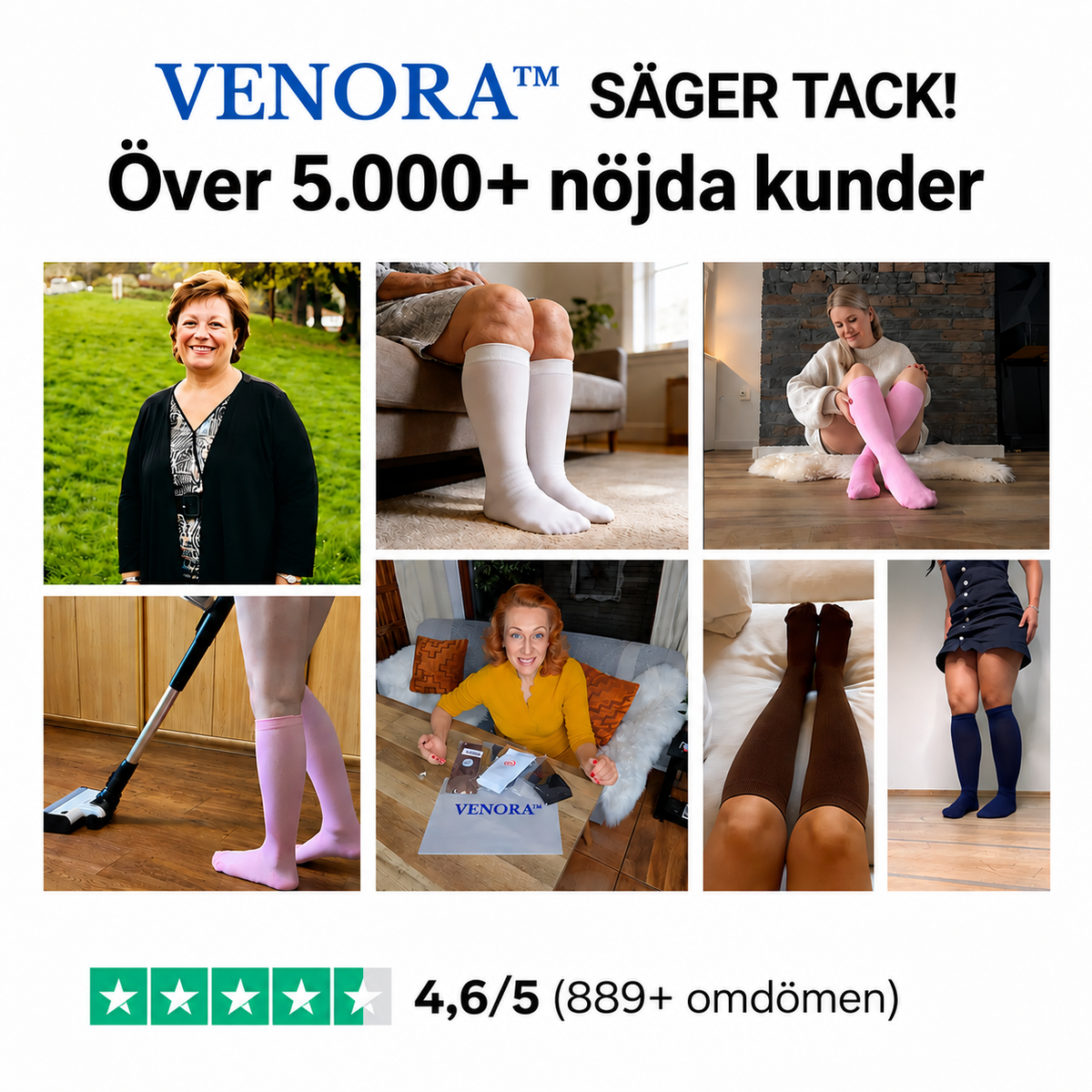 Venora™ Kompressionsstrumpor Du Faktiskt Vill Ha På Dig