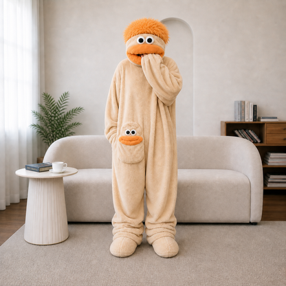 SoffMonstret™ Onesie – Supermjuk Oversized Mysdräkt