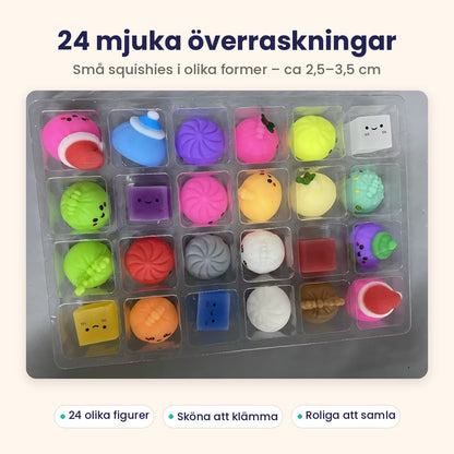 Tomtedumplings Adventskalender – 24 Squishy Överraskningar